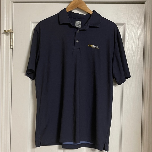 Callaway Carmax Navy and White Polo Shirt - Picture 1 of 6